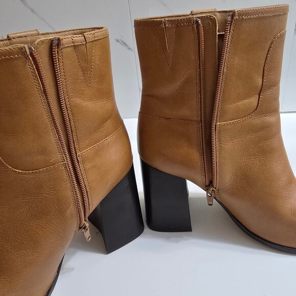 Free People Naomi Ankle Boots Camel Brown Size 11 - Picture 12 of 12